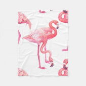 Flamingos Fleecedecke (Vorderseite)