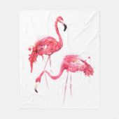 Flamingos Fleecedecke (Vorderseite)