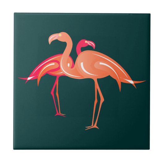 Flamingos Fliese (Vorderseite)