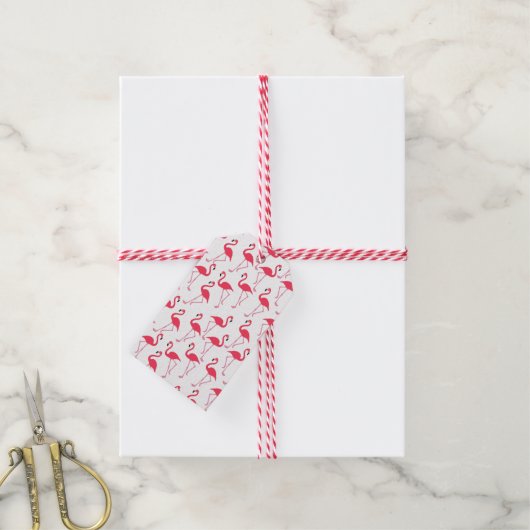 Flamingos Flimingos Geschenkanhänger (Mit Garn)
