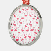 Flamingos Flimingos Silbernes Ornament (Links)
