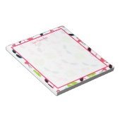 Flamingos Flip Flops & Sonnenbrillen Notepad Notizblock (angewinkelt)