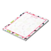 Flamingos Flip Flops & Sonnenbrillen Notepad Notizblock (Rotiert)