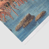 Flamingos-Flock im Hialeah Park Miami Fl Seidenpapier (Ausschnitt)