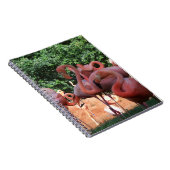 Flamingos-Flock Notizblock (Rechte Seite)