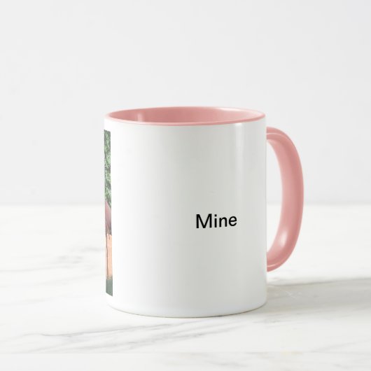 Flamingos-Flock Tasse (VorderseiteRechts)