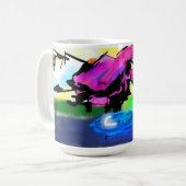 Flamingos Fly Dream Kaffeetasse (Vorderseite Links)