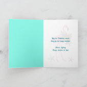 Flamingos Foto Collage Falten Weihnachten (Innenseite)