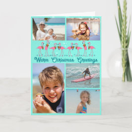 Flamingos Foto Collage Falten Weihnachten