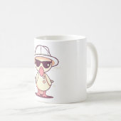Flamingo's Freude: Grafikdesign im Kawaii-Stil Kaffeetasse (VorderseiteRechts)