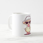 Flamingo's Freude: Grafikdesign im Kawaii-Stil Kaffeetasse (Vorderseite Links)
