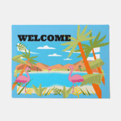 Flamingos Fußmatte (Vorderseite)