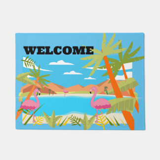 Flamingos Fußmatte