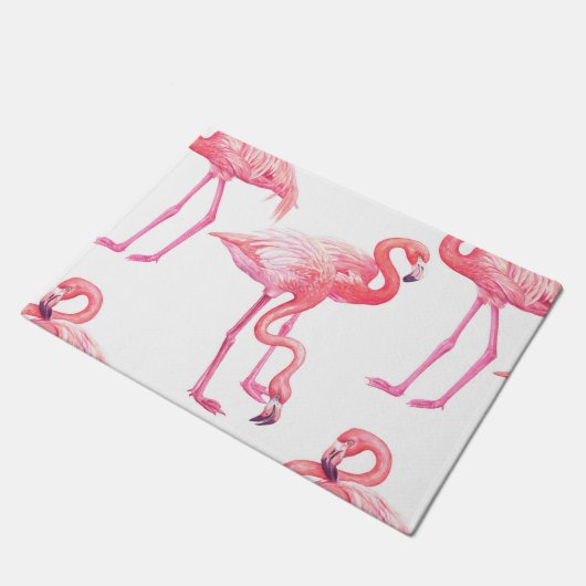 Flamingos Fußmatte (Schrägansicht)