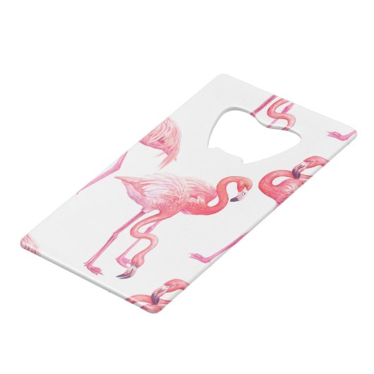 Flamingos Geldbeutel Flaschenöffner (Rückseite Schrägansicht)