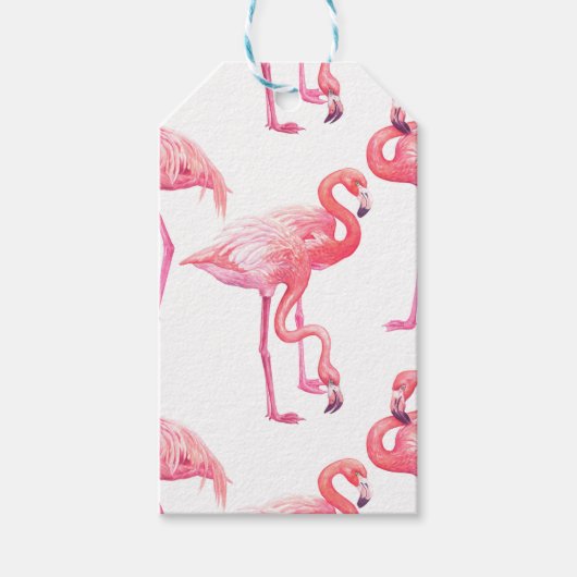 Flamingos Geschenkanhänger (Vorderseite)