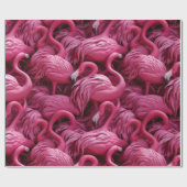Flamingos Geschenkpapier (Flach)