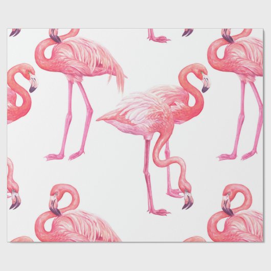 Flamingos Geschenkpapier (Flach)