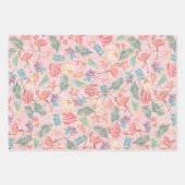 Flamingos Geschenkpapier Set (Vorderseite 3)