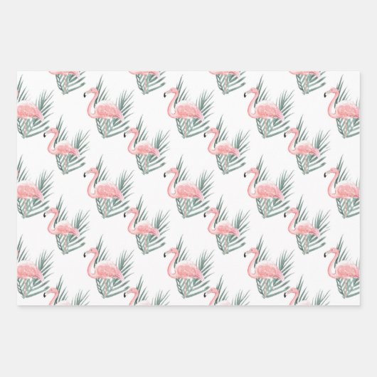 Flamingos Geschenkpapier Set (Vorderseite 2)