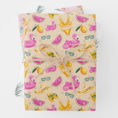 Flamingos Geschenkpapier Set (Beispiel)
