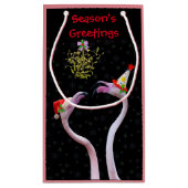 Flamingos-Geschenktasche Kleine Geschenktüte (Rückseite)