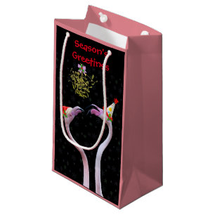 Flamingos-Geschenktasche Kleine Geschenktüte
