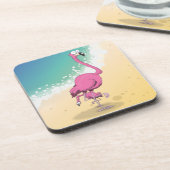 Flamingos Getränkeuntersetzer (Linke Seite)