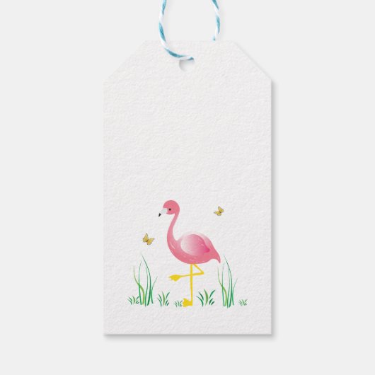 Flamingos Gift Tags Geschenkanhänger (Rückseite)