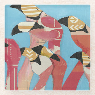 Flamingos Glasuntersetzer