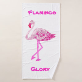 Flamingos Glory Badehandtuch