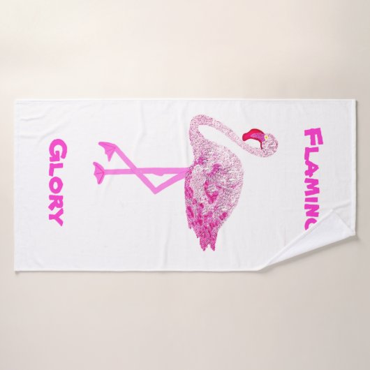Flamingos Glory Badehandtuch (Badehandtuch)
