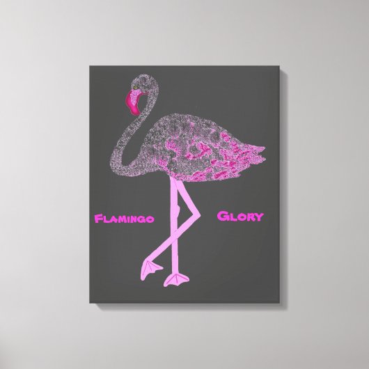 Flamingos Glory Leinwanddruck (Vorderseite)