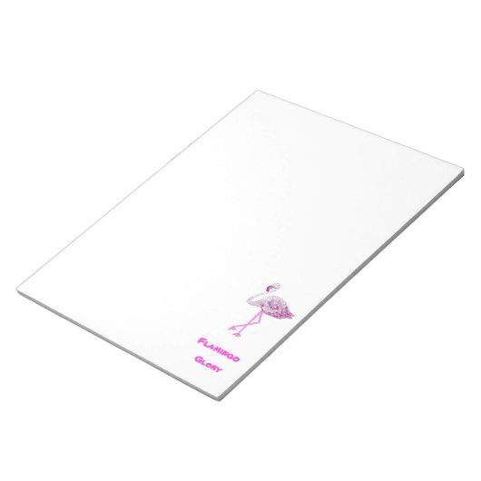 Flamingos Glory Notizblock (angewinkelt)