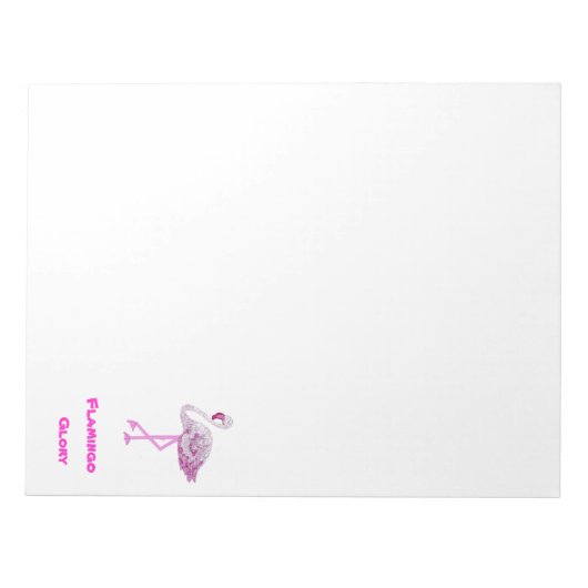 Flamingos Glory Notizblock (Vorderseite)