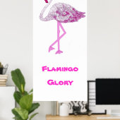 Flamingos Glory Poster (Heimbüro)