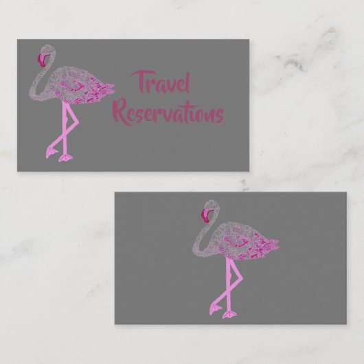 Flamingos Glory Visitenkarte (Vorne/Hinten)