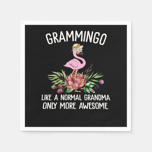 Flamingos | Grammingo wie ein normales Oma Serviette (Vorderseite)