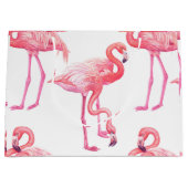 Flamingos Große Geschenktüte (Vorderseite)