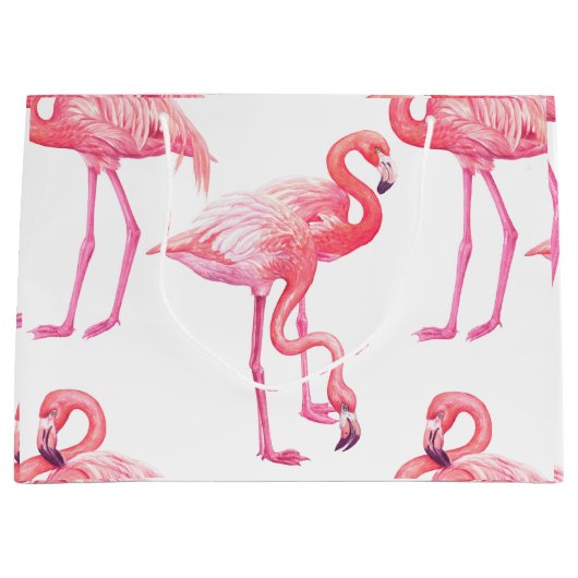 Flamingos Große Geschenktüte (Vorderseite)