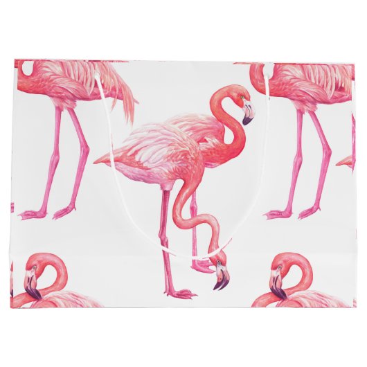 Flamingos Große Geschenktüte (Rückseite)