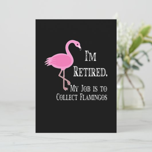 Flamingos | Ich bin müde meinen Job sammeln Flamin Save The Date (Stehend Vorderseite)