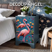 Flamingos im Mosaikstil-Dekoupage Seidenpapier