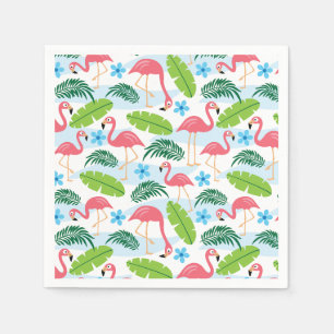 Flamingos im Paradies Napkins Serviette
