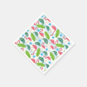 Flamingos im Paradies Napkins Serviette (Ecke)