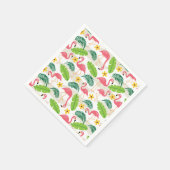 Flamingos im Paradies Napkins Serviette (Ecke)