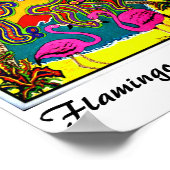 Flamingos im Paradies Poster (Ecke)