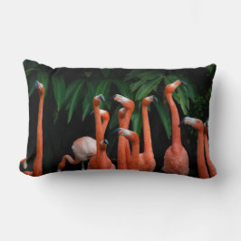 Flamingos im Paradise-Werfer Lendenkissen