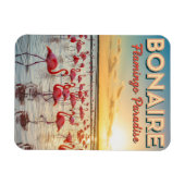 Flamingos in Bonaire Dutch Caribbean Magnet (Horizontal)