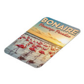 Flamingos in Bonaire Dutch Caribbean Magnet (Linke Seite)